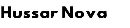 Hussar Nova ExtraBold Schriftart