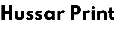 Hussar Print MC Schriftart