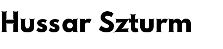 TTF: Hussar Szturm Schriftart