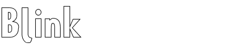 Schriftart Blink 'Liner: Mehr Infos & Vorschau Generator TTF: Blink 'Liner Schriftart