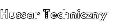 Font Hussar Techniczny Outline: Mehr Infos & Zeichen Übersicht TTF: Hussar Techniczny Outline Font