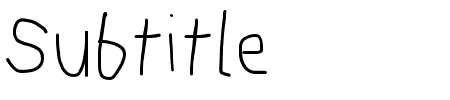 Schriftart Subtitle: Mehr Infos & Vorschau Generator TTF: Subtitle Schriftart