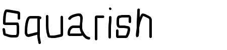 Squarish Schriftart