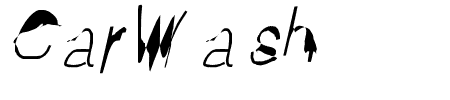 CarWash Oblique Schriftart