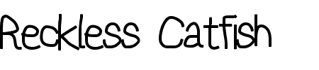 Reckless Catfish Bold Schriftart