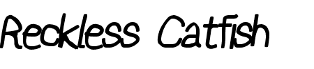 Reckless Catfish Fax Italic Schriftart