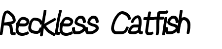 Reckless Catfish Heavy Italic Schriftart