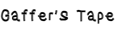 Gaffer's Tape Schriftart