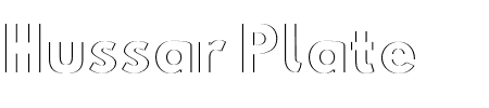 Schriftart Hussar Plate: Mehr Infos & Vorschau Generator TTF: Hussar Plate Schriftart