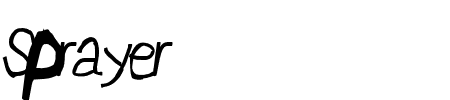 Sprayer Oblique Schriftart