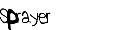 Sprayer Opposite Oblique Schriftart