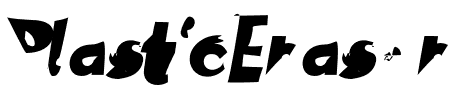 PlasticEraser Italic Schriftart