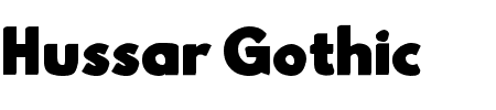 Schriftart Hussar Gothic: Mehr Infos & Vorschau Generator TTF: Hussar Gothic Schriftart