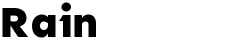 Rain Schriftart