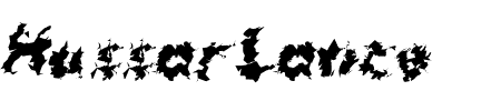 Hussar Lance ExtraBold Oblique Schriftart