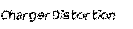 Charger Distortion 2 Italic Schriftart