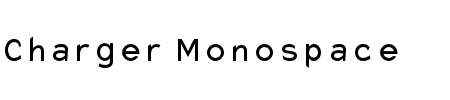 Charger Monospace Condensed Schriftart