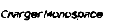 Charger Overspray Italic Schriftart