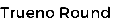 Schriftart Trueno Round: Mehr Infos & Vorschau Generator TTF: Trueno Round Schriftart