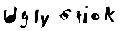 Ugly Stick Italic Schriftart