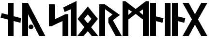Ny Stormning Svart Schriftart