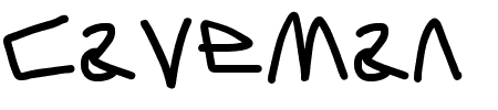 Caveman Bold Schriftart