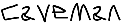 Caveman SemiBold Schriftart