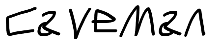 Caveman SemiBold Italic Schriftart