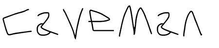 Caveman Light Schriftart