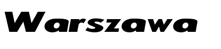 Warszawa Kursywa Schriftart