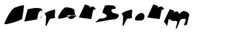 Interstorm Oblique Schriftart