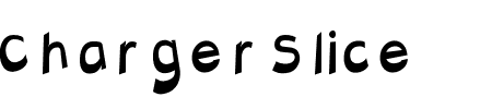 Charger Slice Extended Schriftart
