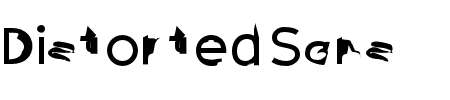 Schriftart Distorted Sans: Mehr Infos & Vorschau Generator TTF: Distorted Sans Schriftart
