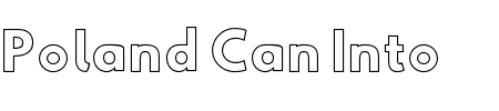 Poland Can Into Glass Makings Schriftart