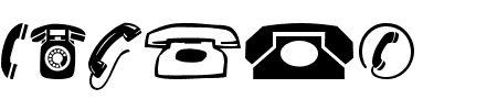 Schriftart Phones: Mehr Infos & Vorschau Generator TTF: Phones Schriftart