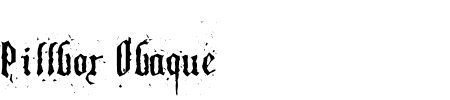 Schriftart Pillbox Obaque: Mehr Infos & Vorschau Generator TTF: Pillbox Obaque Schriftart