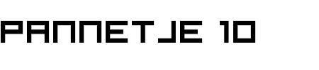 Schriftart pannetje 10: Mehr Infos & Vorschau Generator TTF: pannetje 10 Schriftart