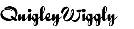 TTF: QuigleyWiggly Schriftart