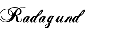 TTF: Radagund Schriftart