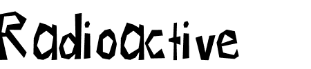 TTF: Radioactive Schriftart