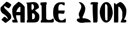 Schriftart Sable Lion: Mehr Infos & Zeichen Übersicht TTF: Sable Lion Schriftart