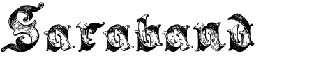 TTF: Saraband Schriftart