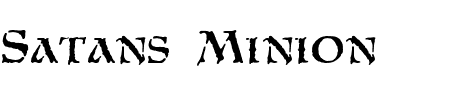 TTF: Satans Minion Schriftart