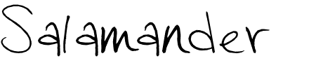 TTF: Salamander Schriftart
