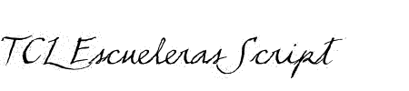 TTF: TCL Escueleras Script Schriftart