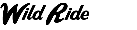 TTF: Wild Ride Schriftart