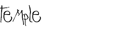 Schriftart Temple: Mehr Infos & Vorschau Generator TTF: Temple Schriftart