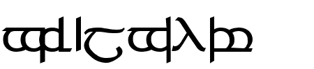 Tengwar 04 Schriftart