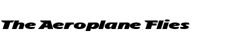 TTF: The Aeroplane Flies Schriftart