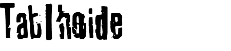 TTF: Tablhoide Schriftart